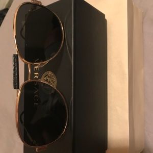 Versace black and gold sunglasses